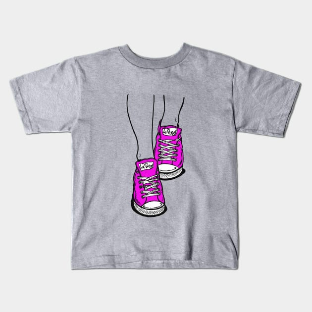 Pink Sneakers. Kids T-Shirt by LuDreams